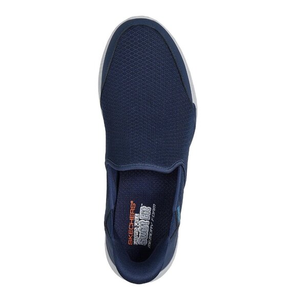 Skechers Men's Equalizer Hands Free Swift Fit Slip-On Sneaker - Size 10.5 Navy - Picture 4 of 6